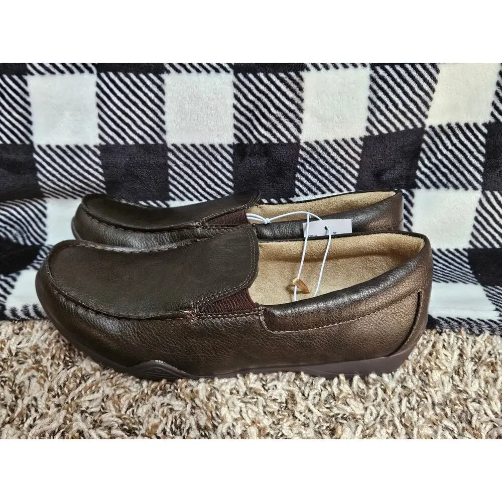 The Children's Place Boys Brown Slip On Loafers Size 5 Youth NWOB